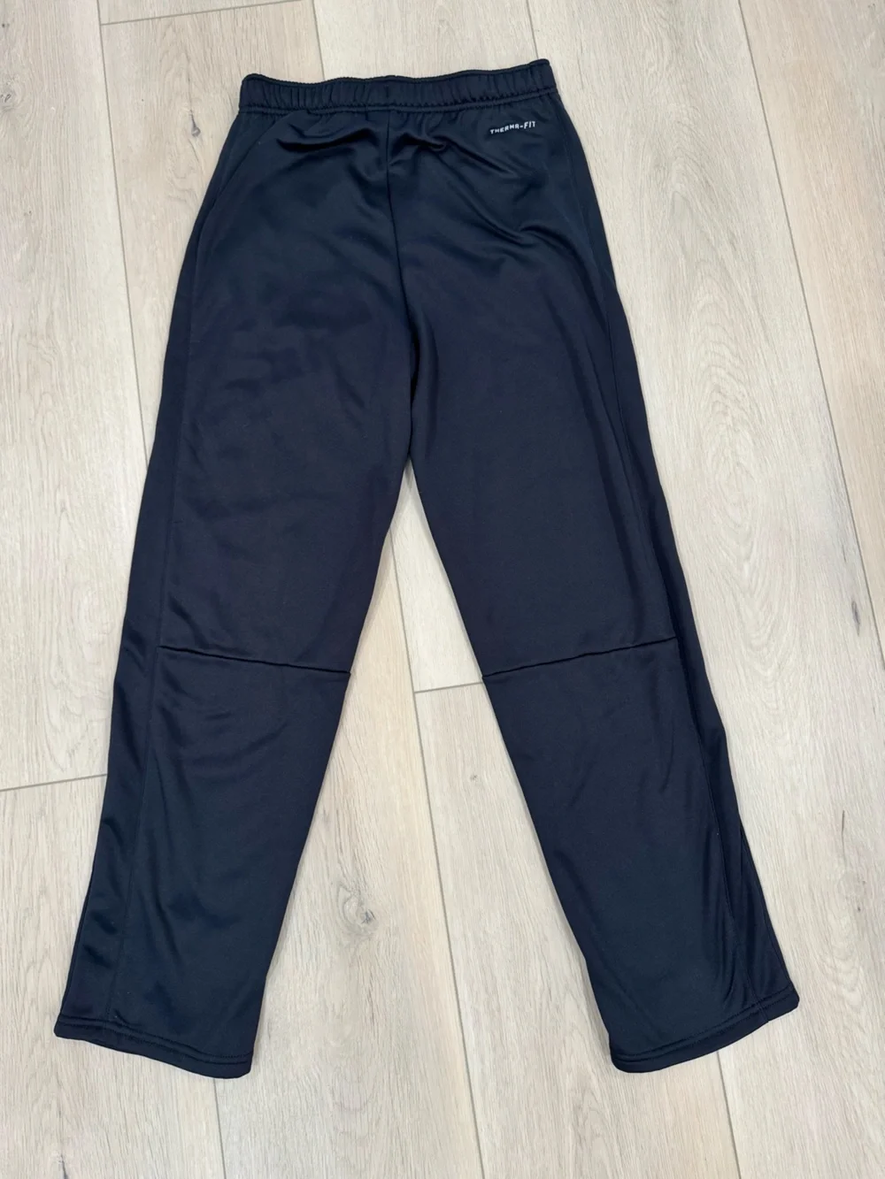 Nike Kids Black Jogger Sweatpants Therma-Fit with White Swoosh
